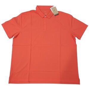 Nike Mens 3XL Short Sleeve Polo Shirt Coral Orange DJ5123-657 New
